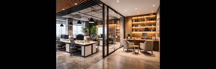 Turnkey Interior Design Services and Office Design and Build Services by KRSM GLOBAL