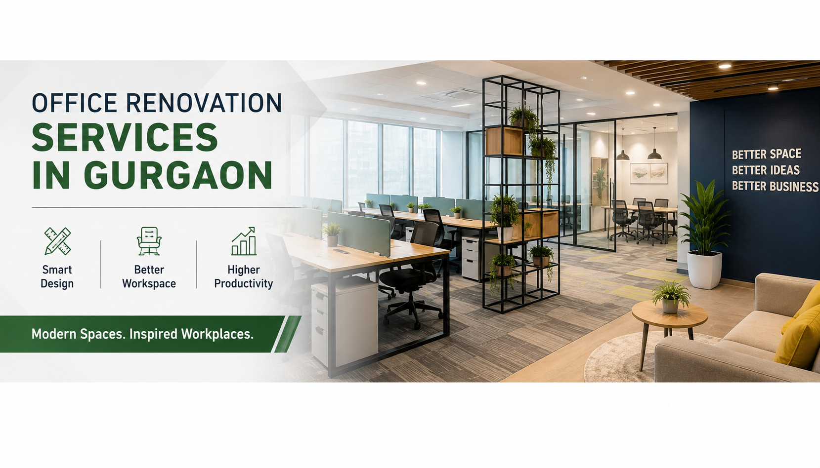 Smart Office Renovation Services in Gurgaon for Modern Businesses